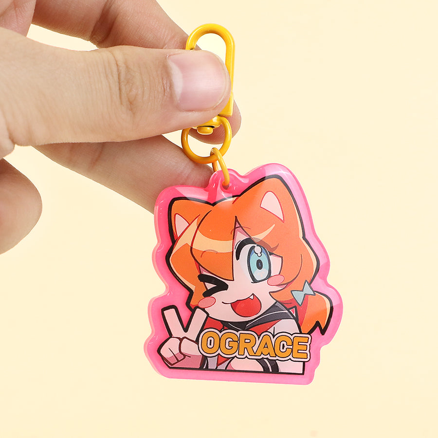 Custom Glow In The Dark Acrylic Keychains