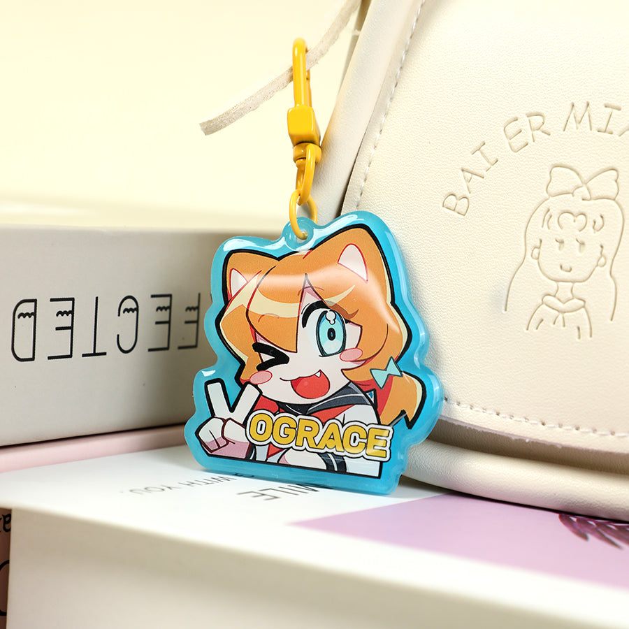 Custom Glow In The Dark Acrylic Keychains