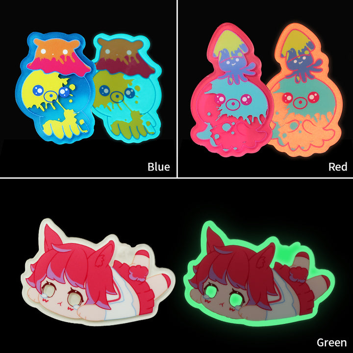 Custom Glow In The Dark Acrylic Pins