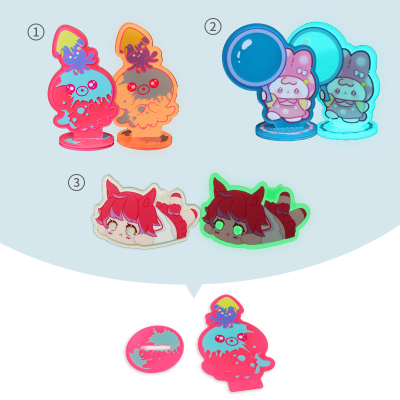 Custom Glow In The Dark Acrylic Standees