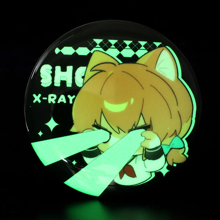 Custom Glow In The Dark Round Button Pins