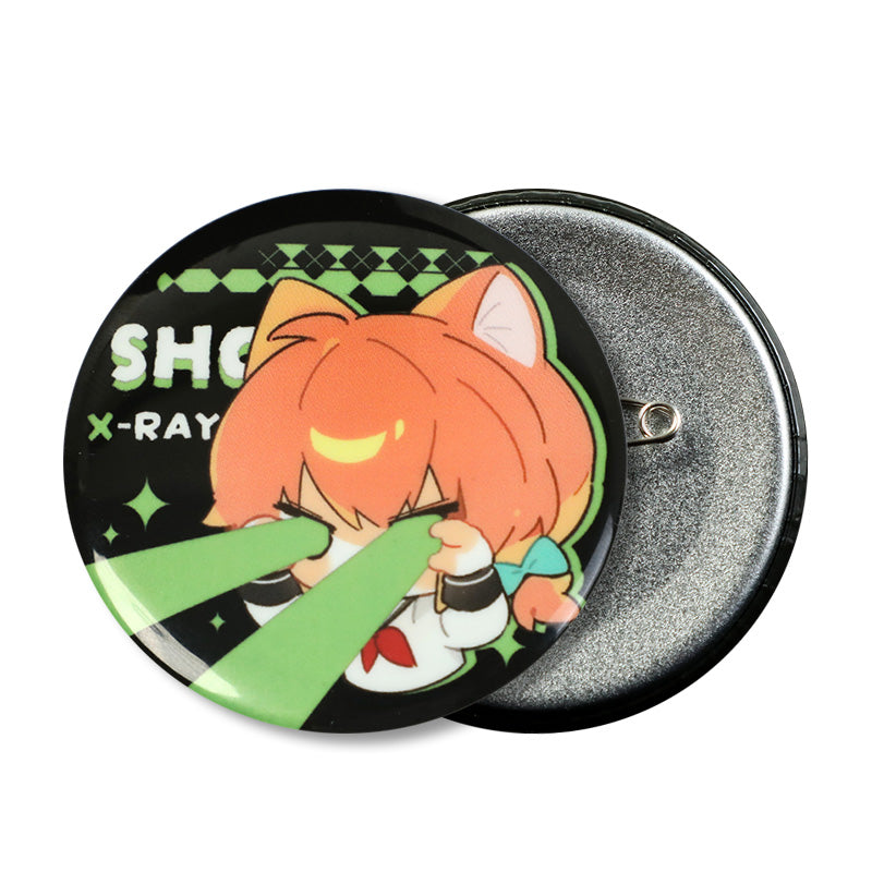 Custom Glow In The Dark Round Button Pins