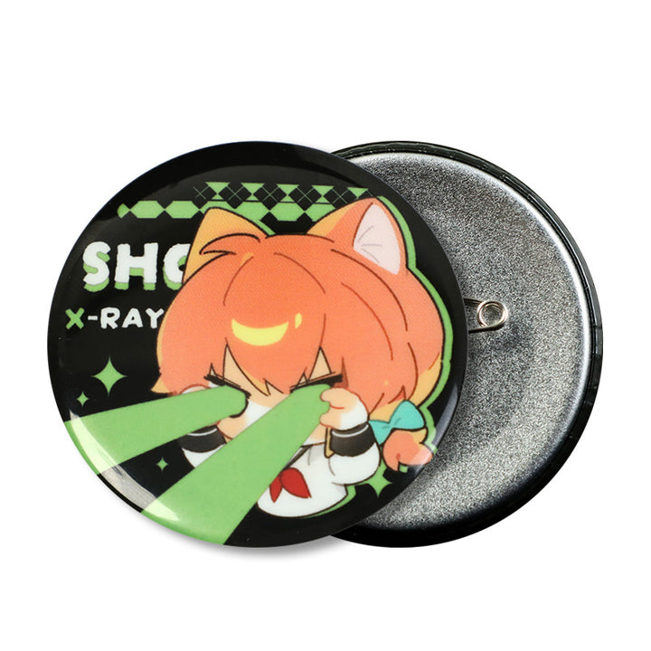 Custom Glow In The Dark Round Button Pins