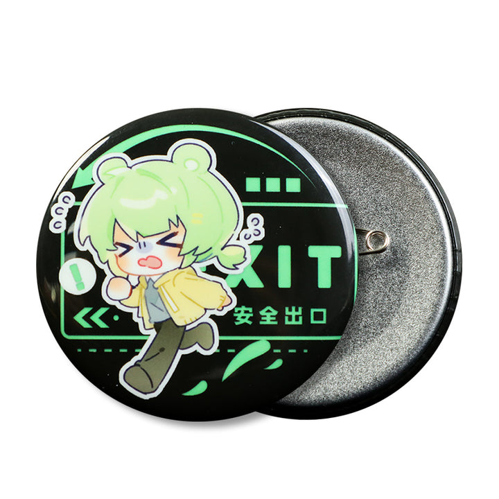 Custom Glow In The Dark Round Button Pins