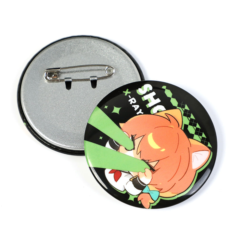 Custom Glow In The Dark Round Button Pins