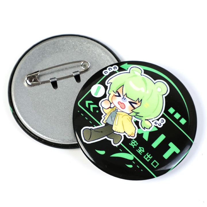 Custom Glow In The Dark Round Button Pins