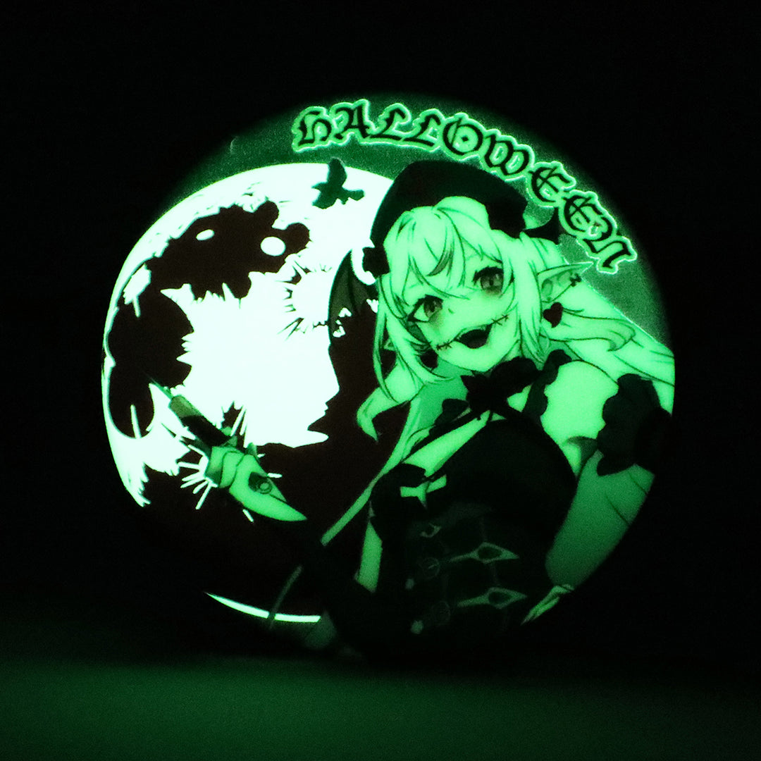 Custom Glow In The Dark Round Button Pins