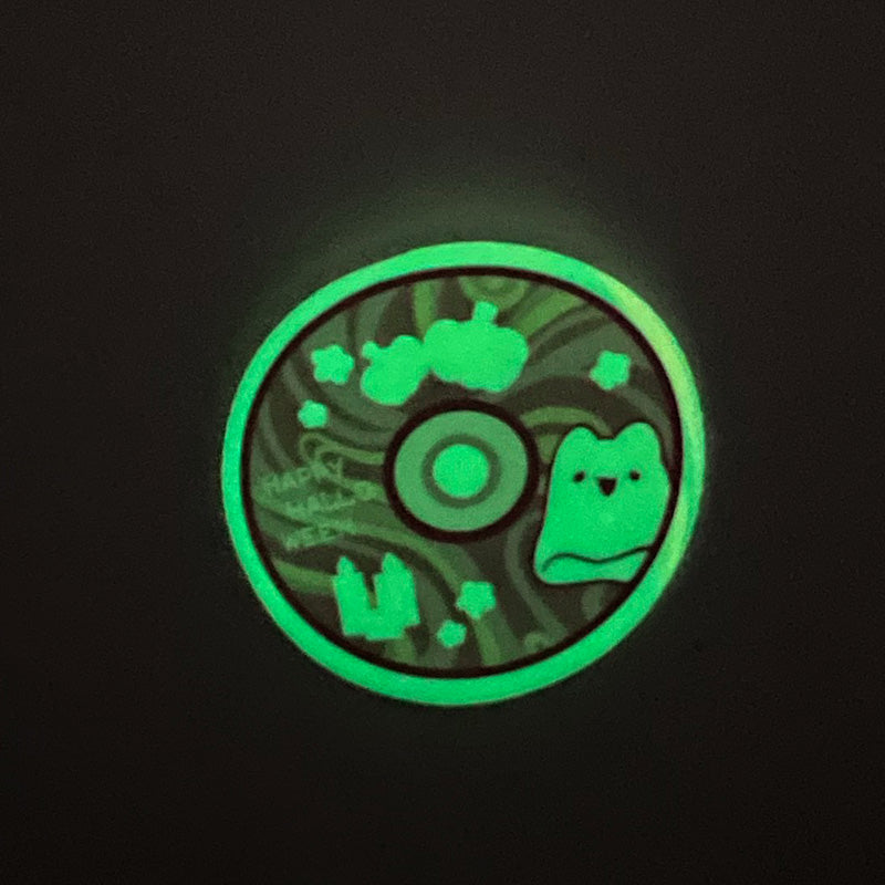 Custom Colorful Blue Holographic Glow In The Dark Stickers
