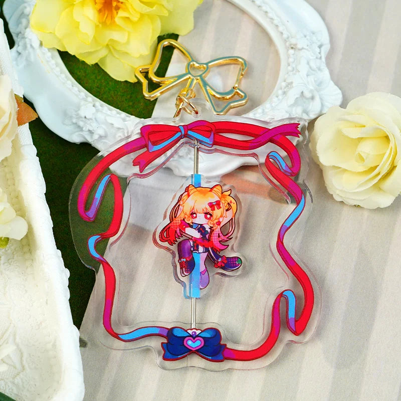 Custom Hollow Rotating Acrylic Keychains | Vograce