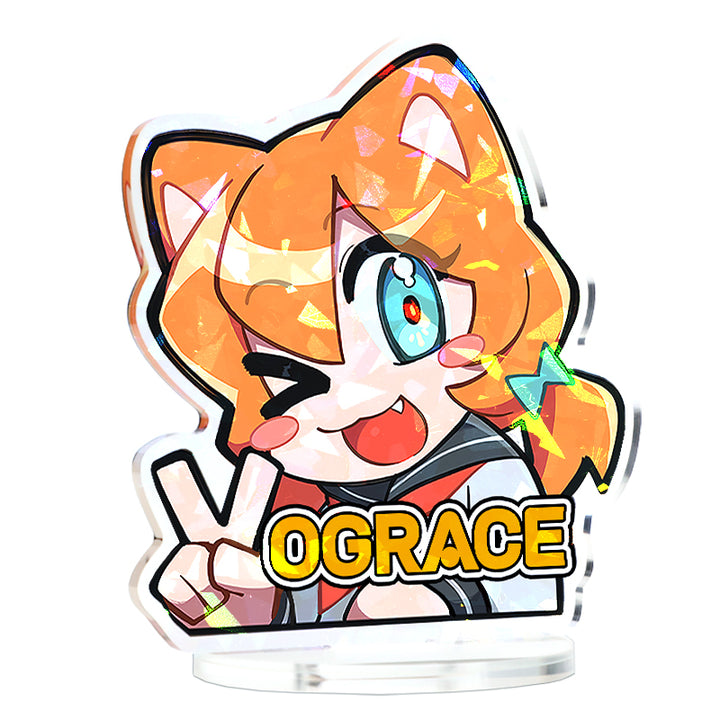 Suportes acrílicos holográficos personalizados