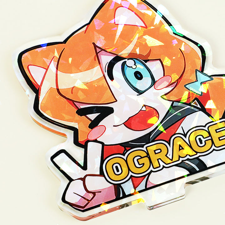 Suportes acrílicos holográficos personalizados