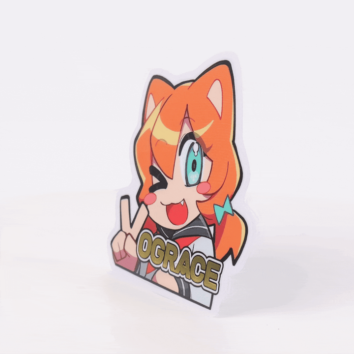 Custom Hot Foil Stamped Stickers - VOGRACE