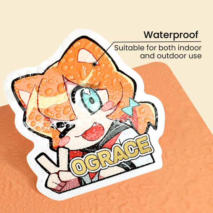 Custom Hot Foil Stamped Stickers - VOGRACE