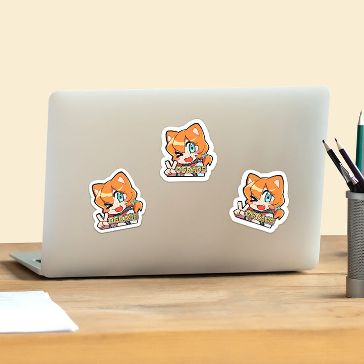 Custom Hot Foil Stamped Stickers - VOGRACE