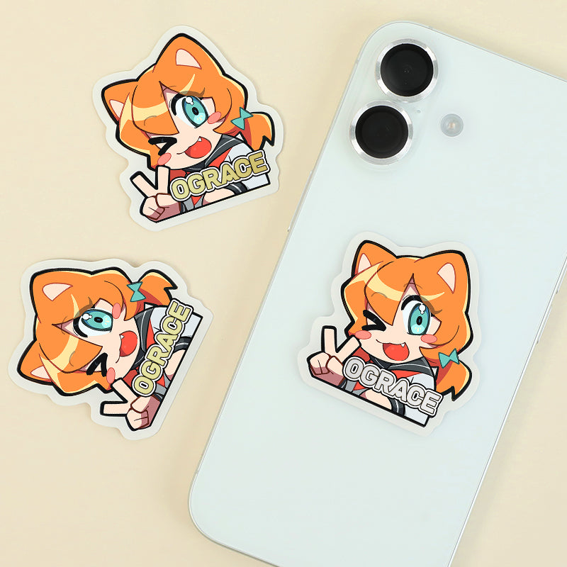 Custom Hot Foil Stamped Stickers - VOGRACE