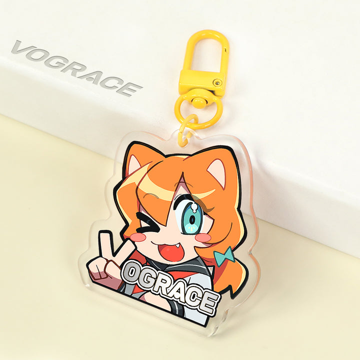 Custom Hot Stamping Acrylic Keychains