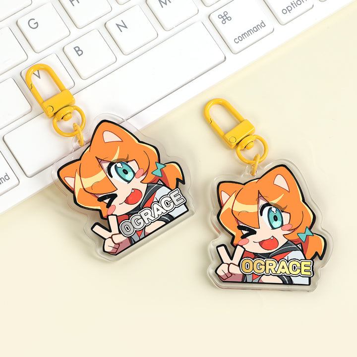 Custom Hot Stamping Acrylic Keychains