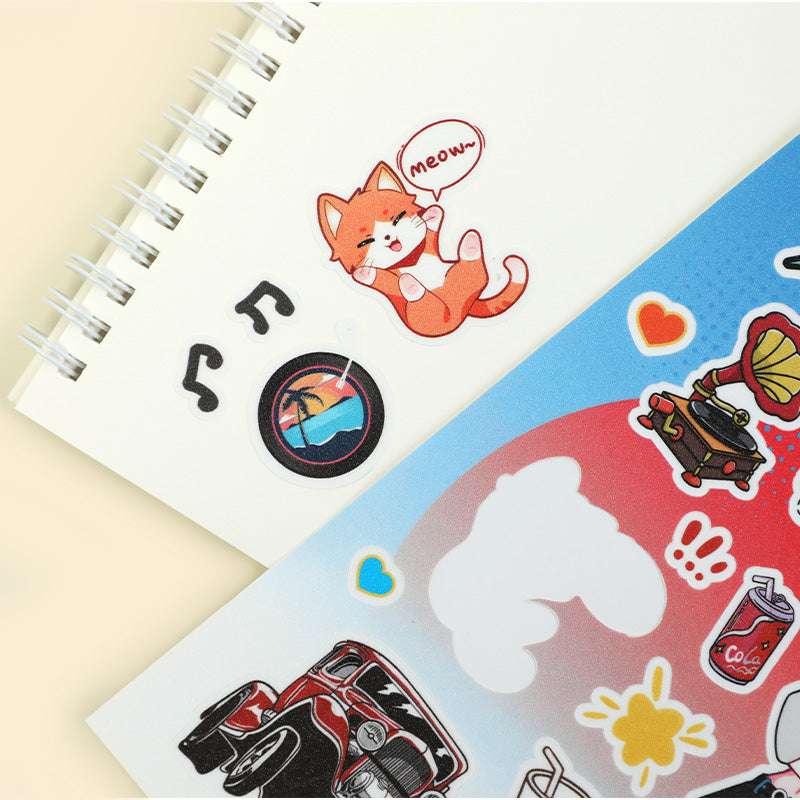 Custom Kiss Cut Stickers Sheets (ISO paper sizes)