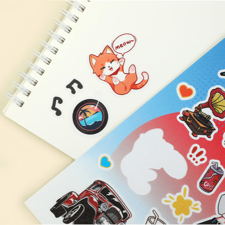 Custom Kiss Cut Stickers Sheets (ISO paper sizes)