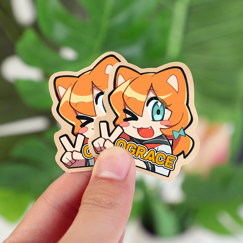 Custom Kraft Paper Stickers - VOGRACE