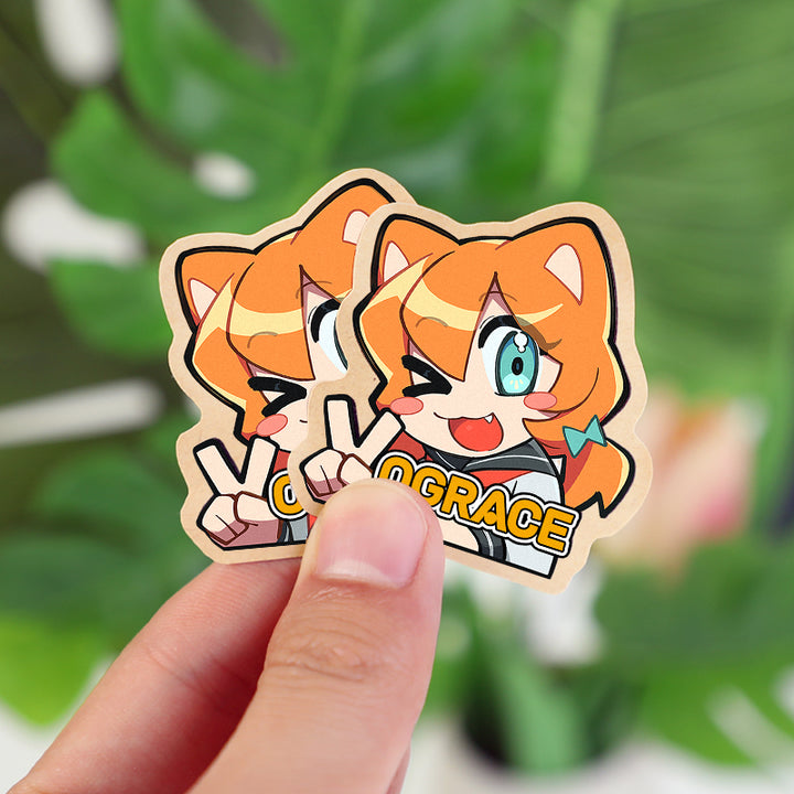 Custom Kraft Paper Stickers - VOGRACE