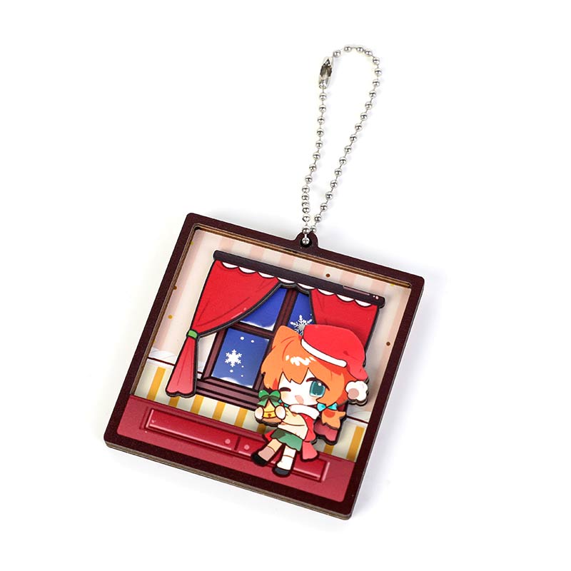 Custom Layered Wood Keychain – VOGRACE