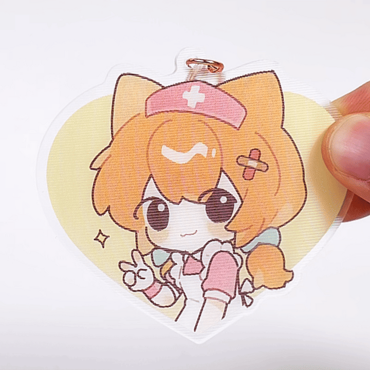Custom Lenticular Acrylic Keychain