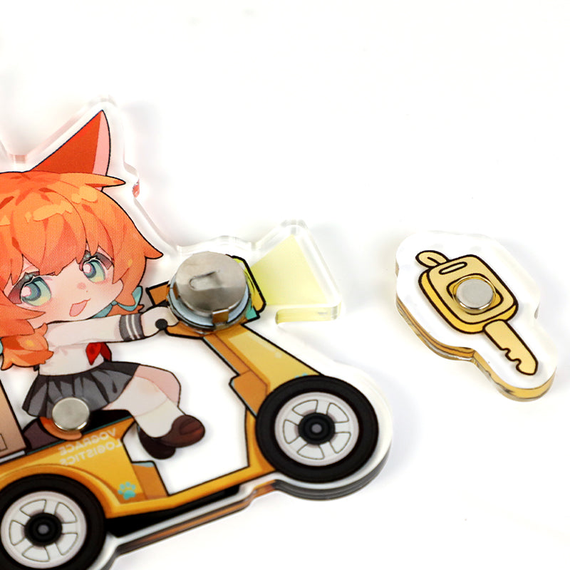 Custom Light Up Magnetic Keychains