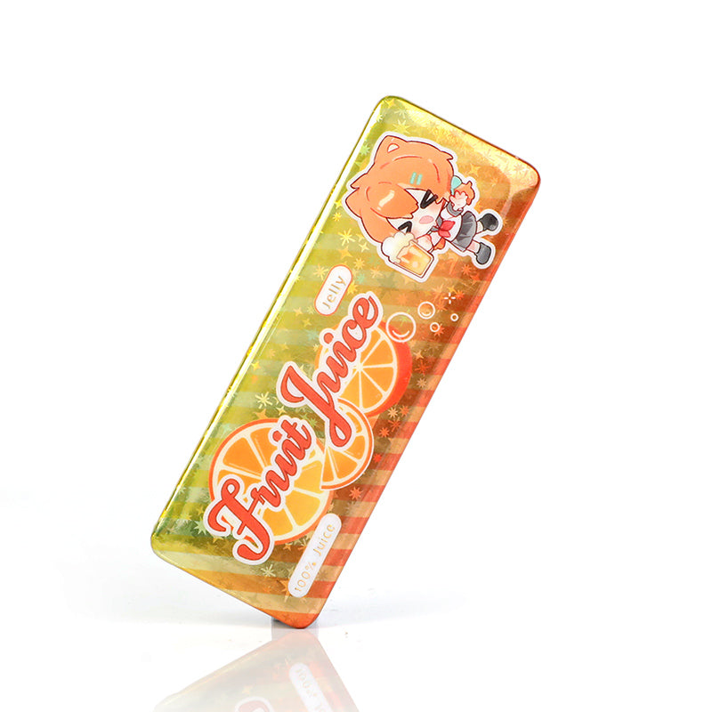 Custom Long Rectangular Glitter Button Pins