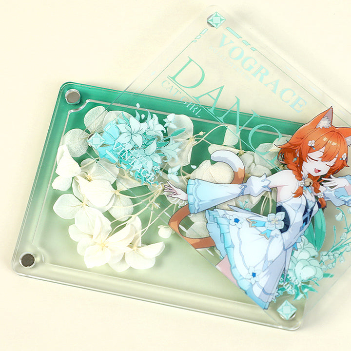Custom Magnetic Acrylic Pressed Flower Standee