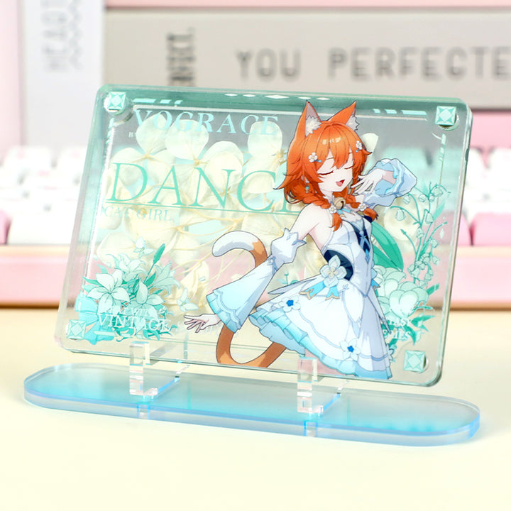 Custom Magnetic Acrylic Pressed Flower Standee