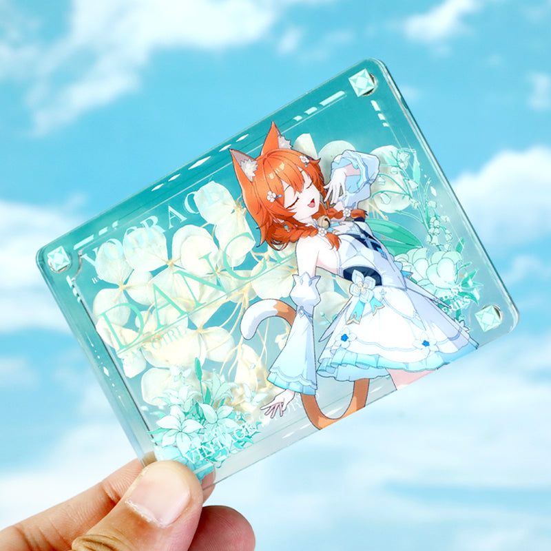 Custom Magnetic Acrylic Pressed Flower Standee
