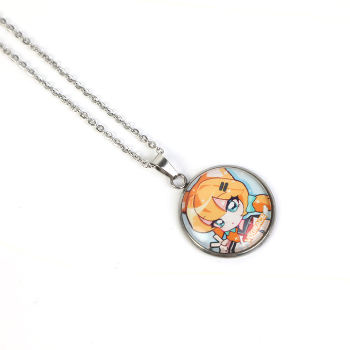 Custom Metal Cabochon Pendant Necklaces