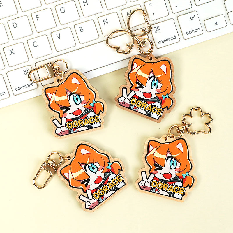 Custom Natural Wooden Keychains – VOGRACE