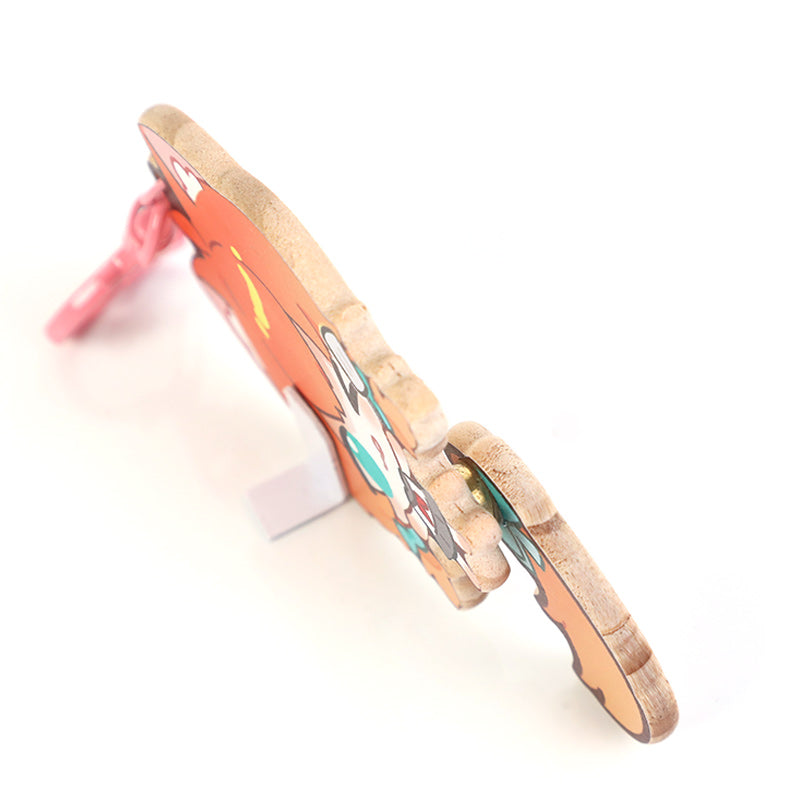 Custom Nature Wooden Spinning Keychains – VOGRACE