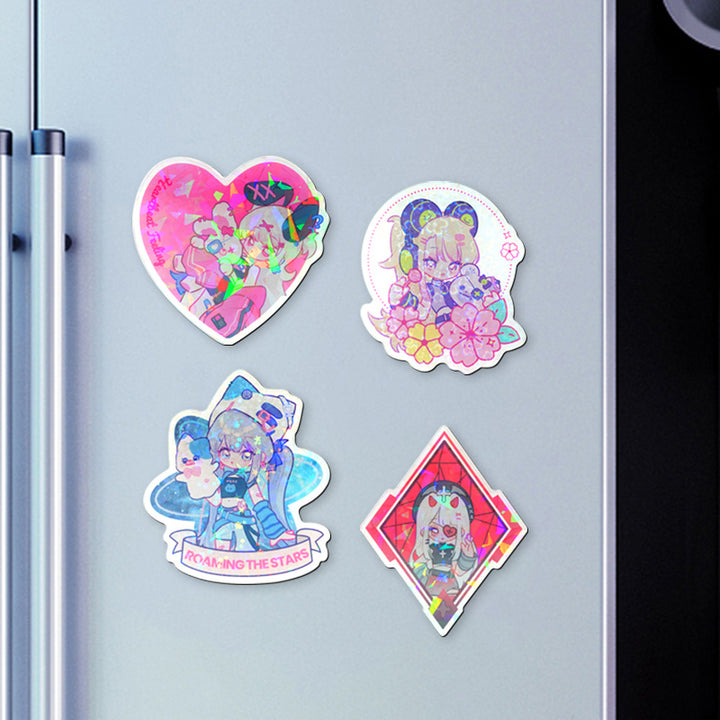 Custom Non Clear Acrylic Fridge Magnets