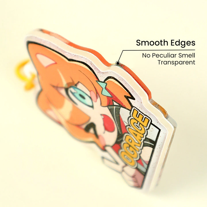 Custom Non Clear Acrylic Keychain