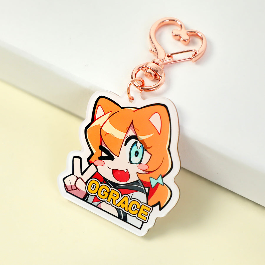Custom Non Clear Acrylic Keychain