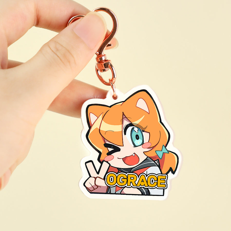 Custom Non Clear Acrylic Keychain