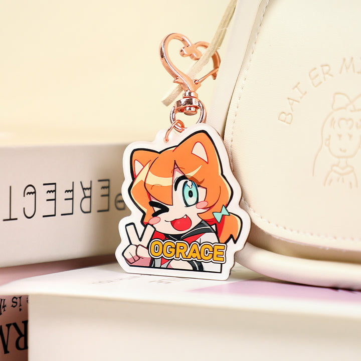 Custom Non Clear Acrylic Keychain