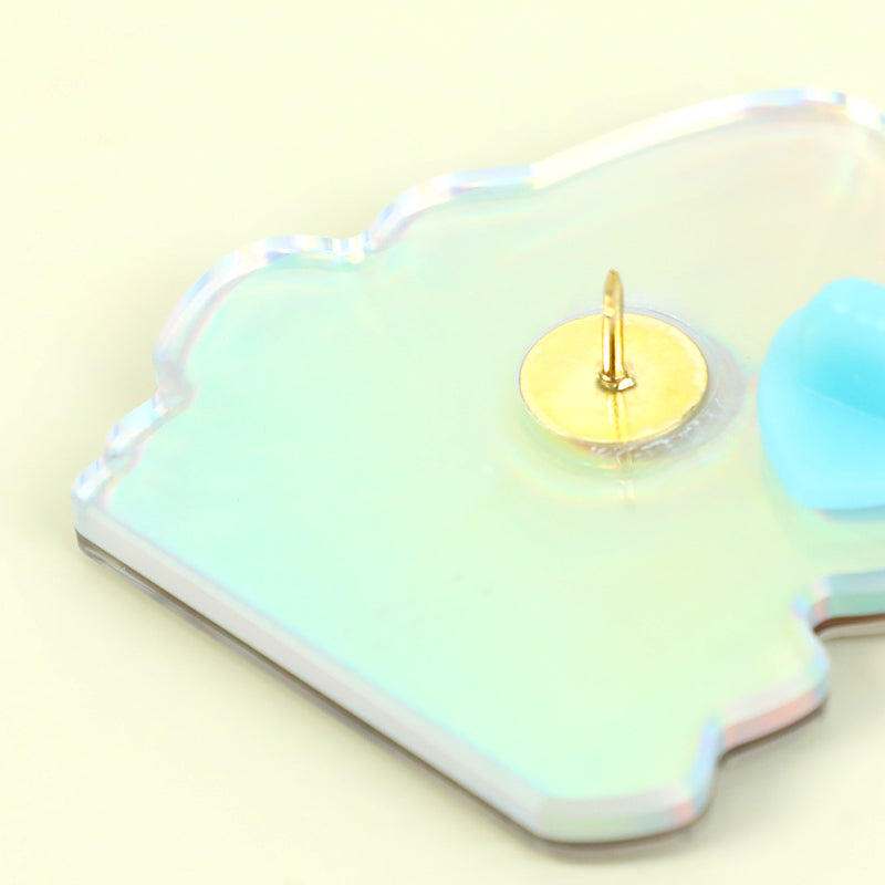 Custom Opaque Holographic Acrylic Pins