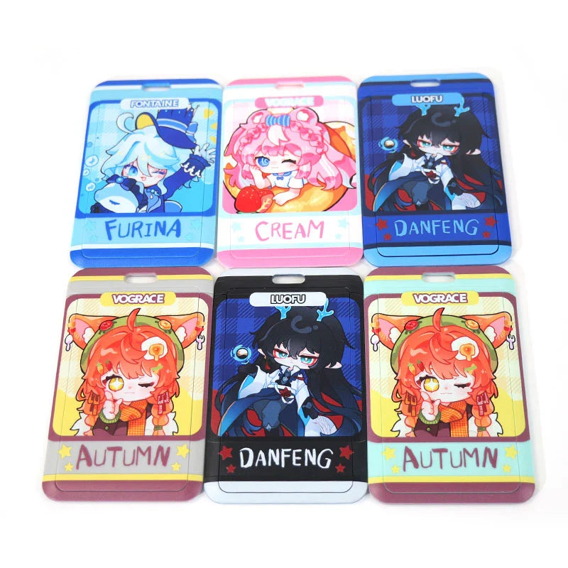 Custom Plastic Card Holder back printing / light green Custom Plastic Card Holder back printing / light green
