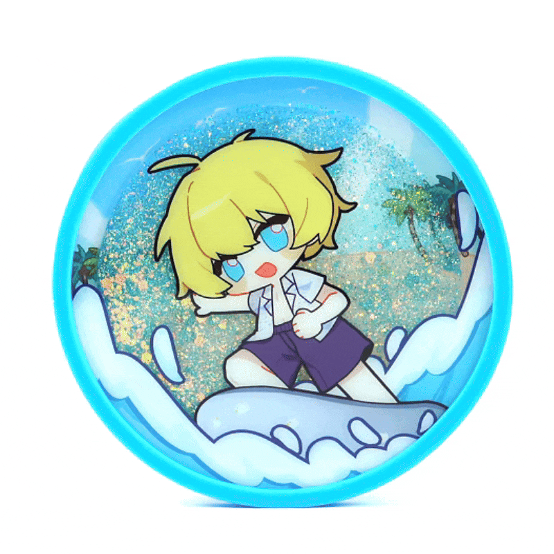 Custom Pre-filled Quicksand Liquid Shaker Acrylic Coasters - VOGRACE