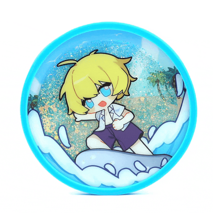 Custom Pre-filled Quicksand Liquid Shaker Acrylic Coasters - VOGRACE