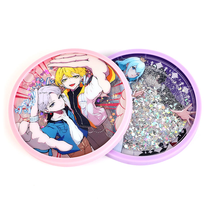 Custom Pre-filled Quicksand Liquid Shaker Acrylic Coasters - VOGRACE