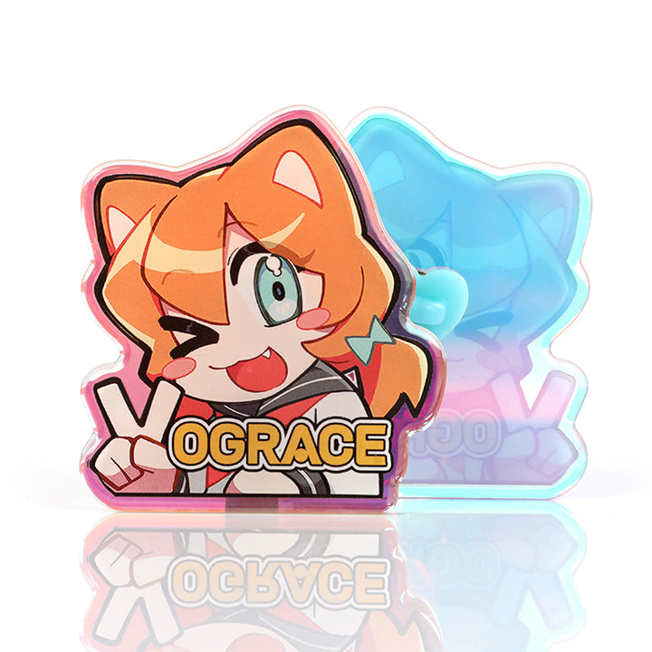 Custom Rainbow Acrylic Rounding Pins