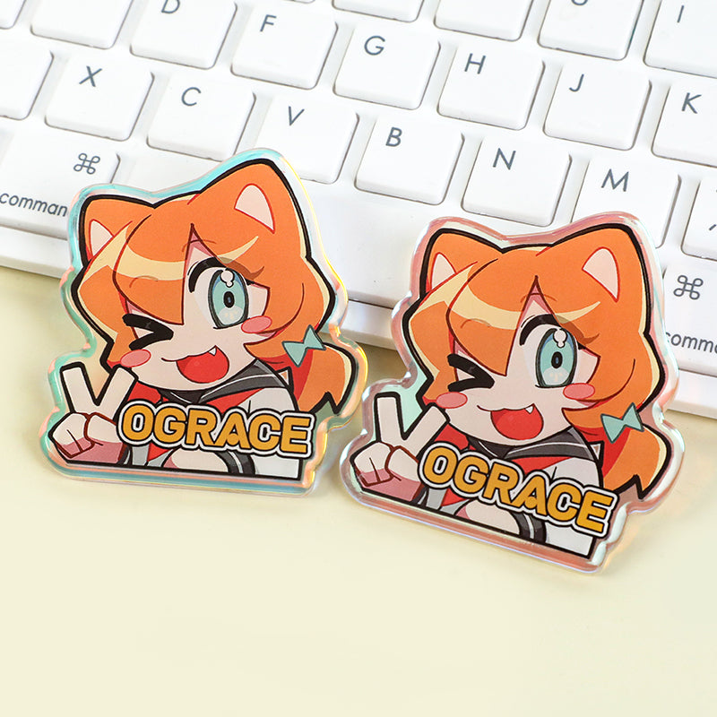 Custom Rainbow Acrylic Rounding Pins