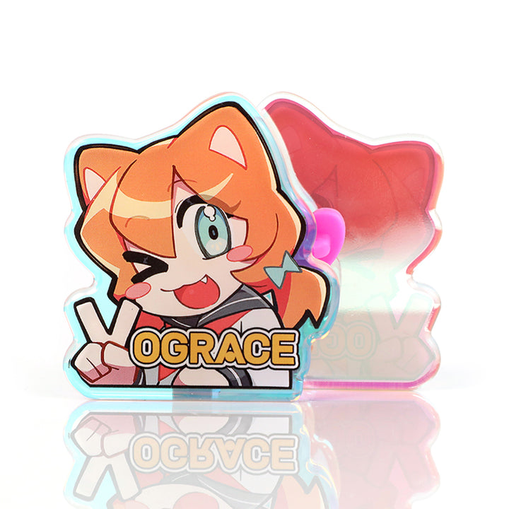 Custom Rainbow Acrylic Rounding Pins
