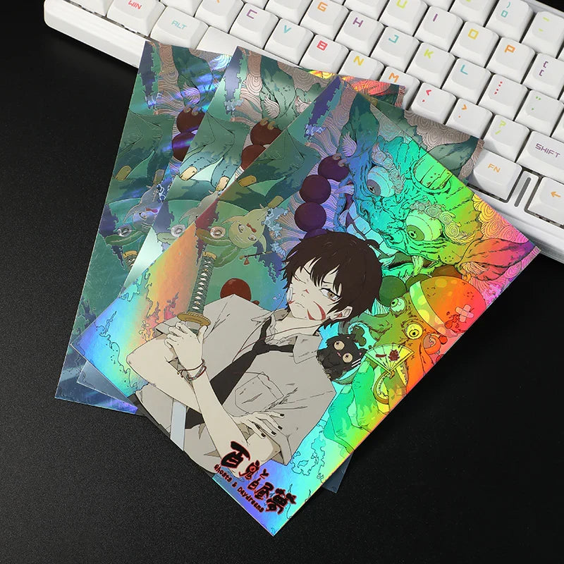 Custom Raised Foil Printing Holographic Thank You Cards Post Card Printing 102*152mm(Double sided different design) / 300g Coated Paper / double sided