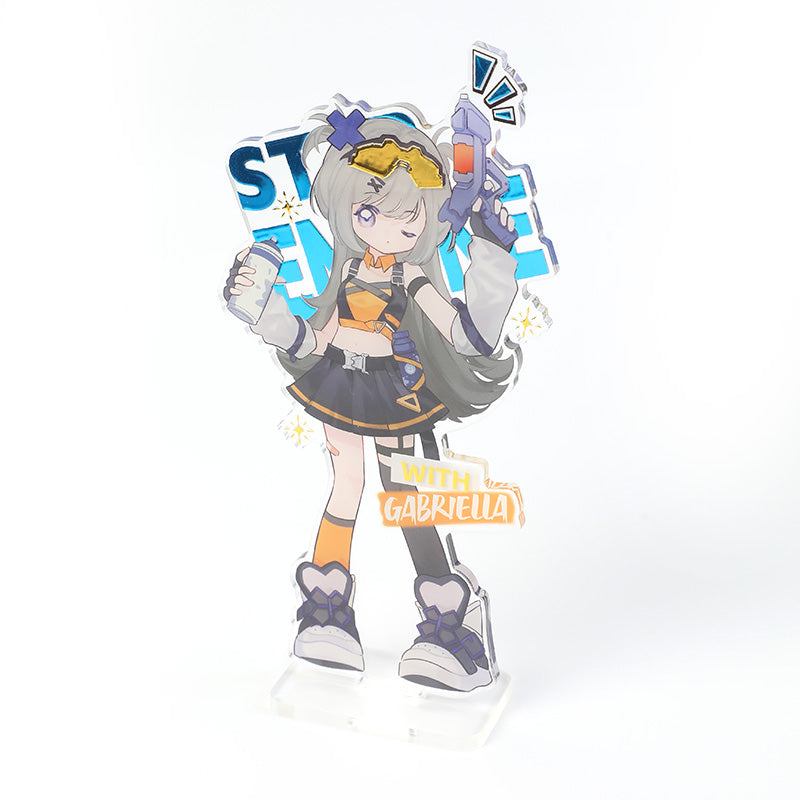 Custom Raised Foil Printing Hot stamping Acrylic Standees